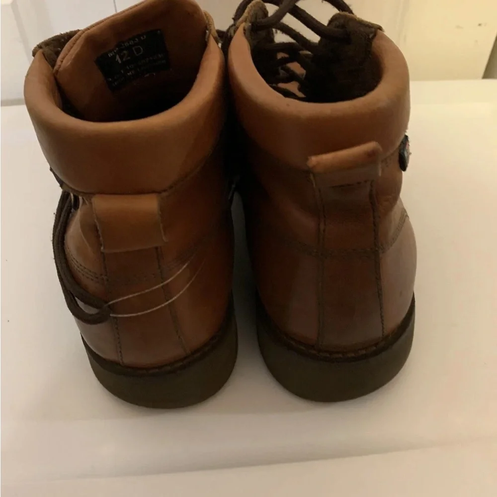 Ralph Lauren Polo Jeans Co. mens 12 brown‎ Leather Boots perfectly distressed